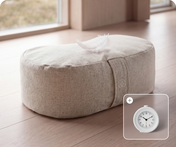 Mudita Oasis Memory Foam Cushion & Mudita Bell 2